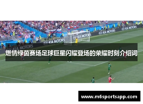 燃情绿茵赛场足球巨星闪耀登场的荣耀时刻介绍词